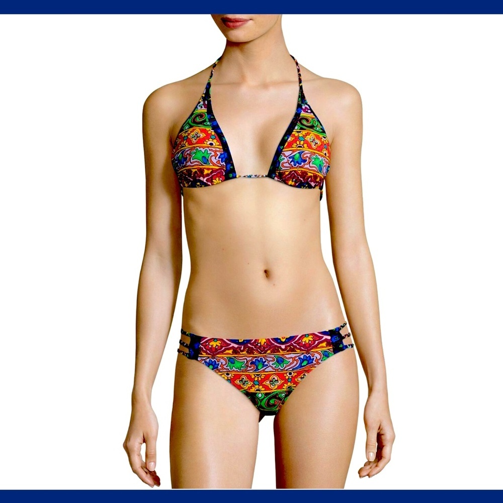NWT‎ Nanette Lepore Carnaval Charmer Vix Bikini Set